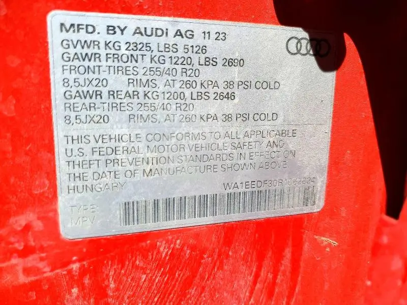 2024 AUDI Q3 PREMIUM PLUS S LINE 45  