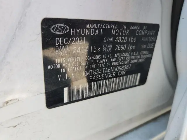 2022 GENESIS G70 BASE  