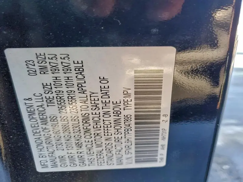 2023 HONDA ODYSSEY SPORT-L  