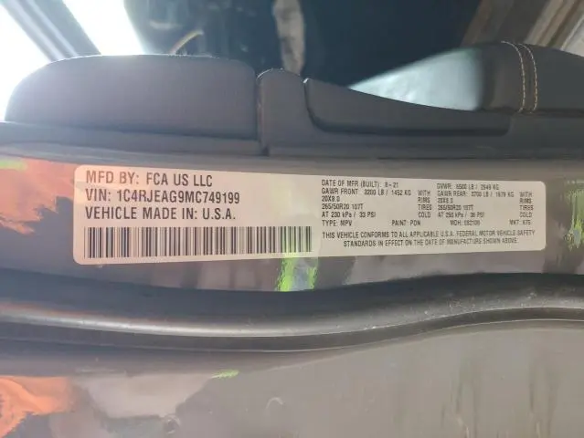 2021 JEEP GRAND CHEROKEE LAREDO  