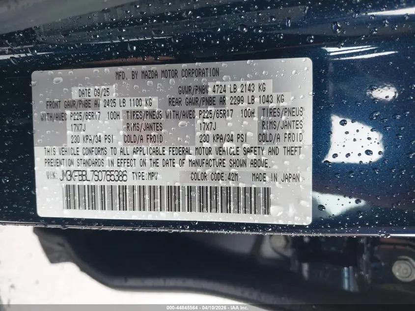 2025 MAZDA CX-5 2.5 S SELECT
