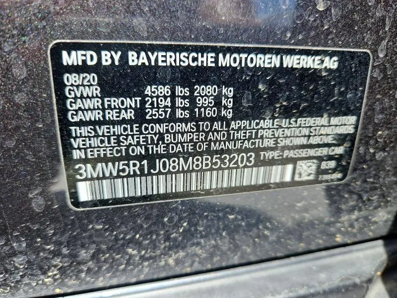 2021 BMW 330I   