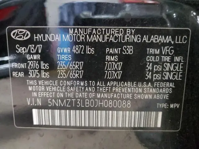 2018 HYUNDAI SANTA FE SPORT   