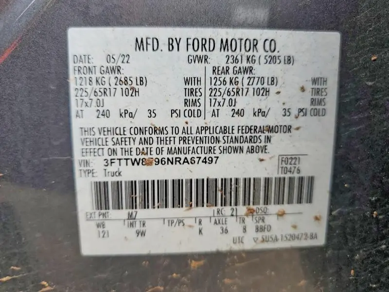 2022 FORD MAVERICK XL  