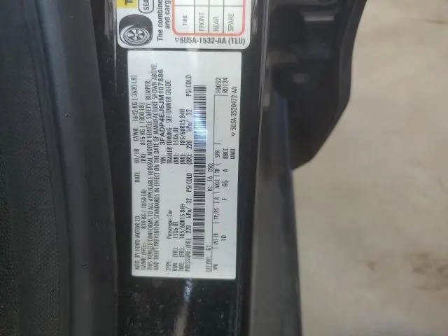 2018 FORD FIESTA SE  