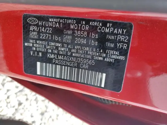 2022 HYUNDAI ELANTRA SEL  
