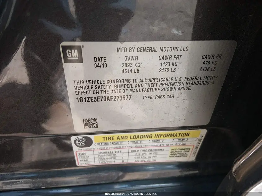 2010 CHEVROLET MALIBU LTZ