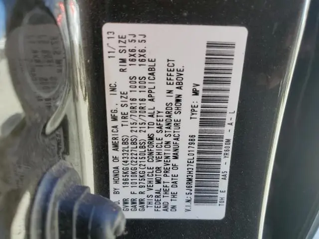 2014 HONDA CR-V LX  