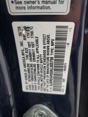 2010 HONDA CR-V EX  