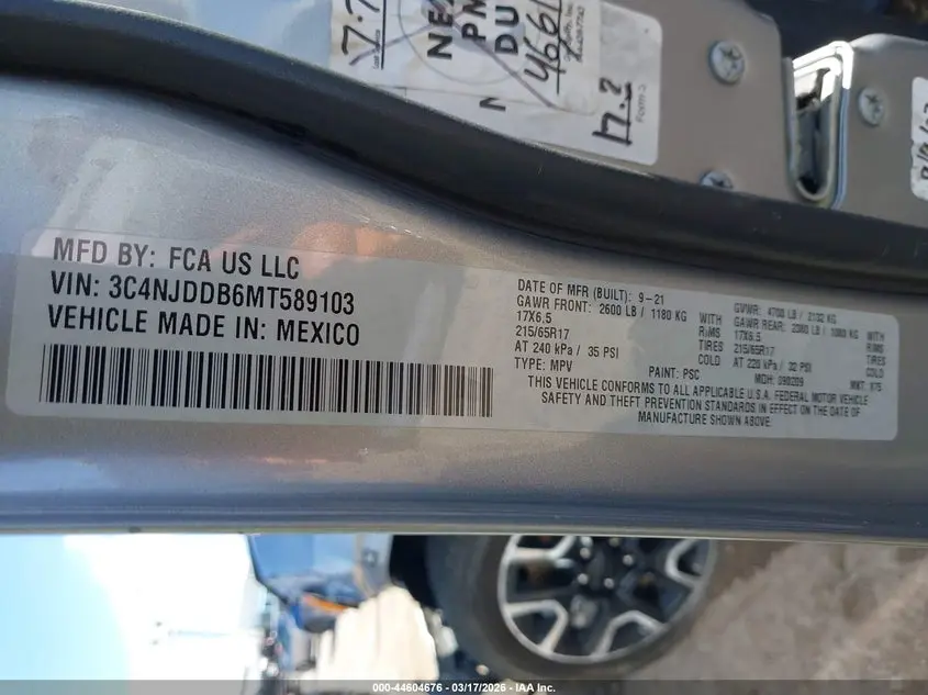 2021 JEEP COMPASS TRAILHAWK 4X4