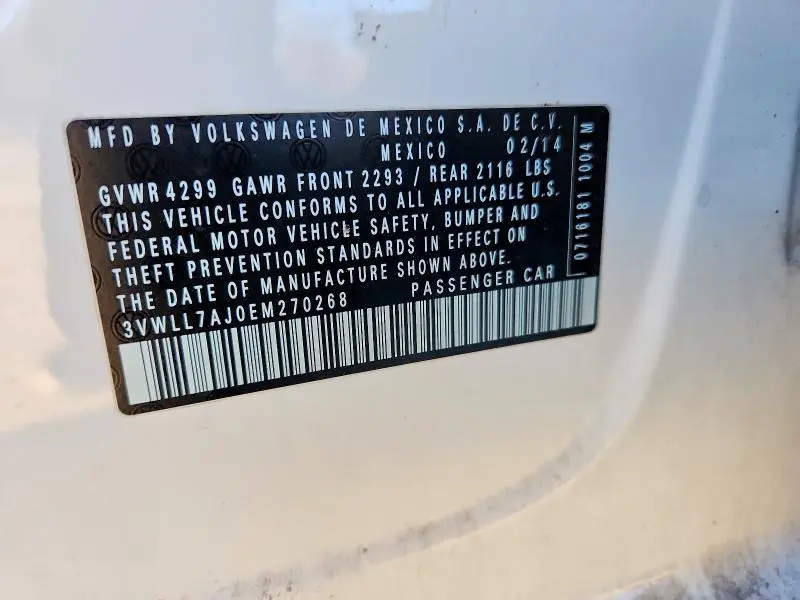 2014 VOLKSWAGEN JETTA TDI  