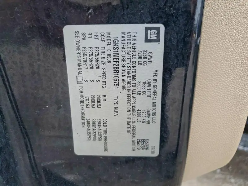 2011 GMC YUKON XL DENALI  