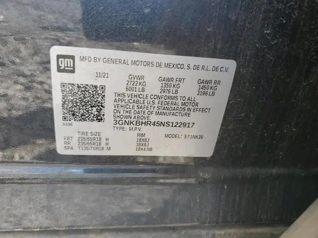 2022 CHEVROLET BLAZER 2LT  