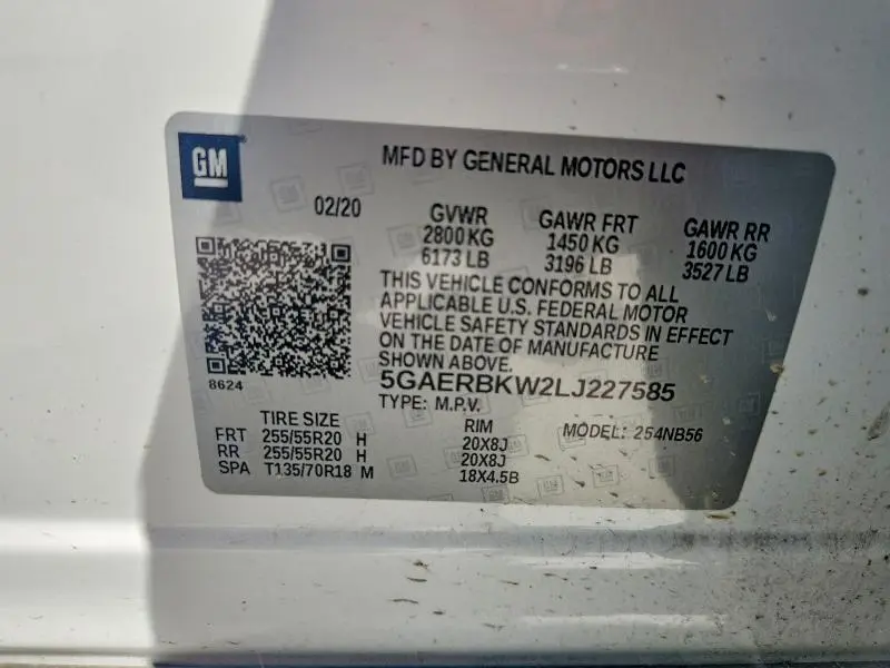 2020 BUICK ENCLAVE ESSENCE  