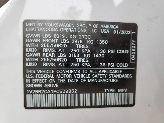 2023 VOLKSWAGEN ATLAS SEL  