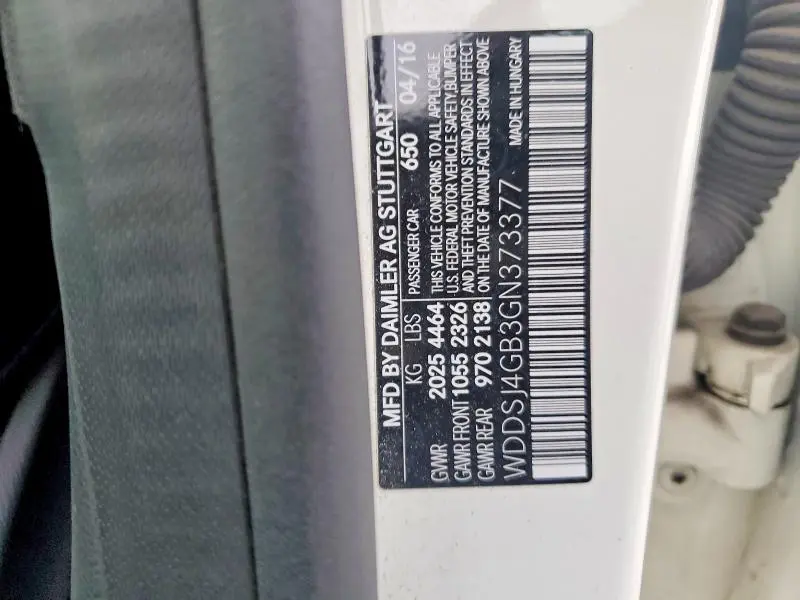 2016 MERCEDES-BENZ CLA 250 4MATIC  