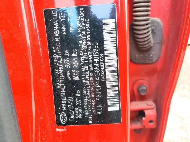 2021 HYUNDAI ELANTRA LIMITED  