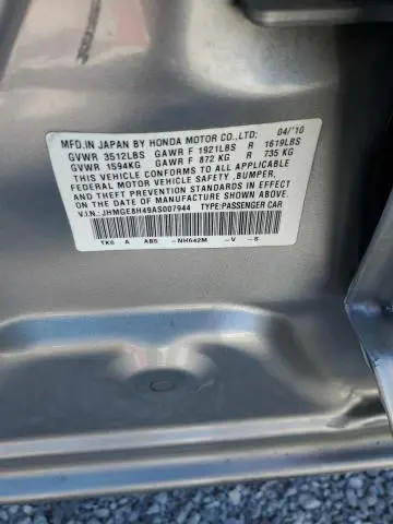 2010 HONDA FIT SPORT  