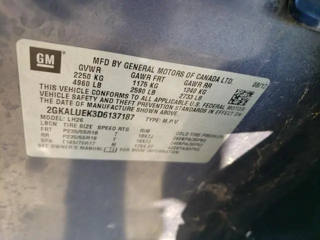 2013 GMC TERRAIN SLT  
