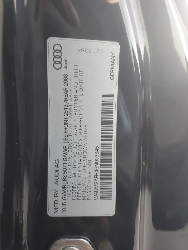 2016 AUDI A5 PREMIUM PLUS S-LINE  