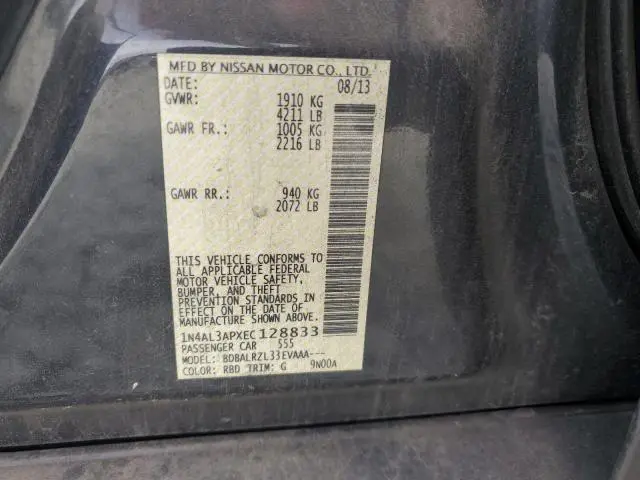 2014 NISSAN ALTIMA 2.5  