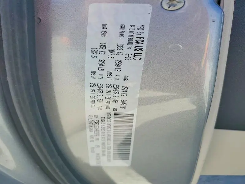 2017 CHRYSLER PACIFICA LIMITED  