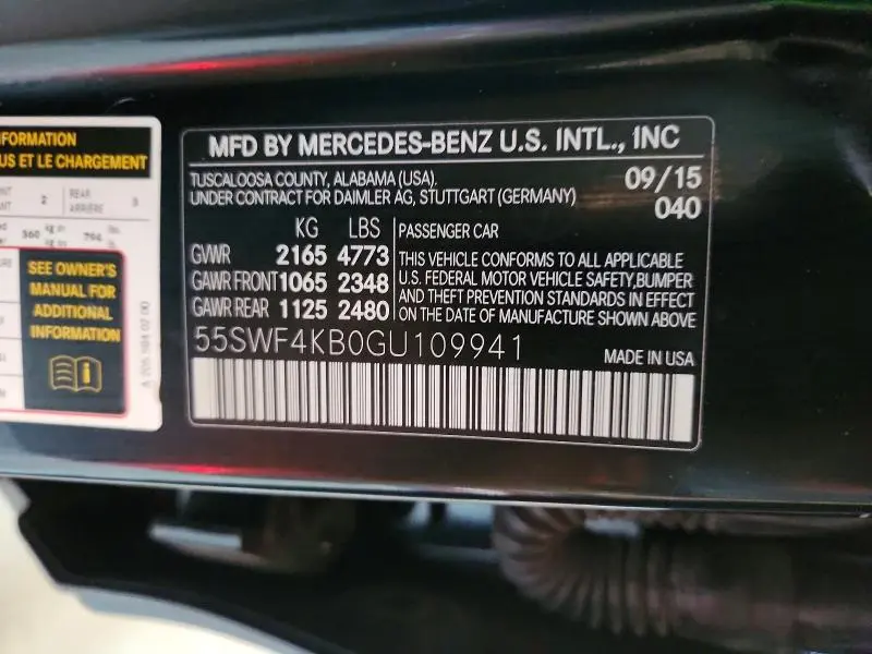 2016 MERCEDES-BENZ C 300 4MATIC  