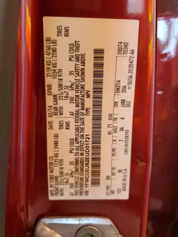 2014 FORD ESCAPE TITANIUM  