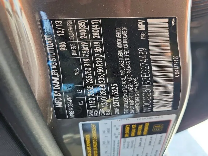 2014 MERCEDES-BENZ GLK 350  