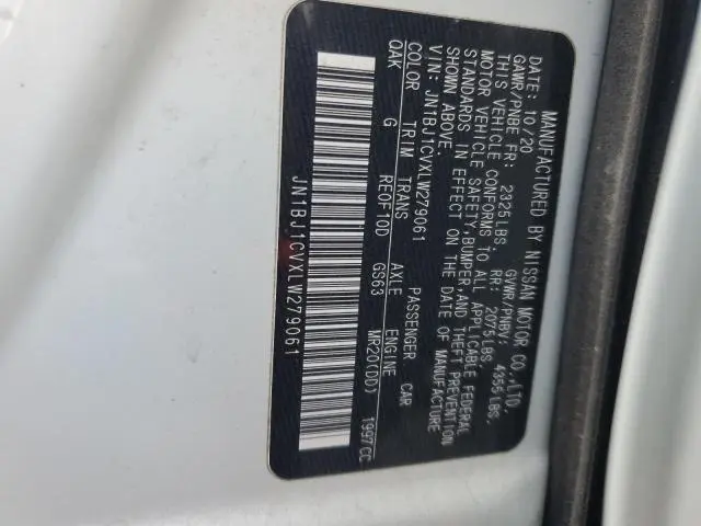 2020 NISSAN ROGUE SPORT S  