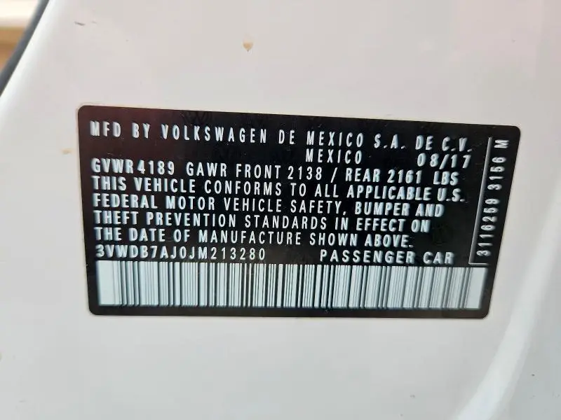 2018 VOLKSWAGEN JETTA SE  