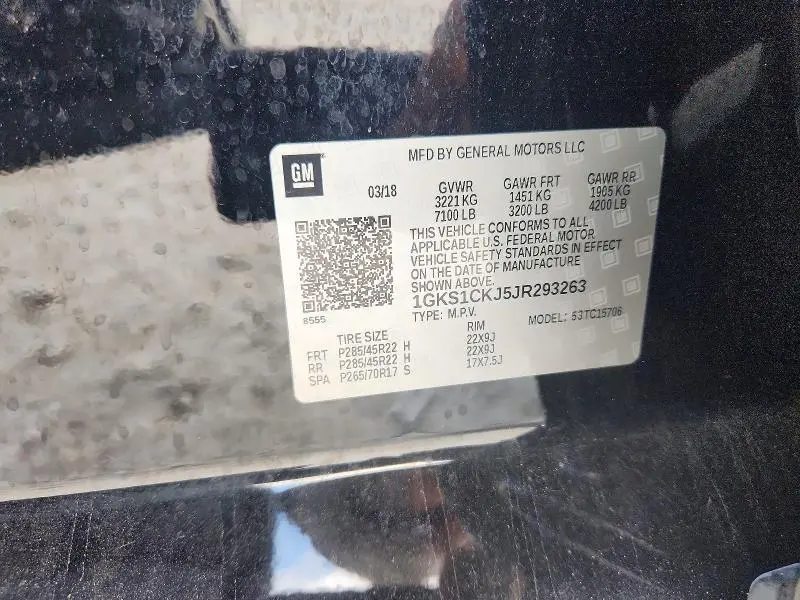 2018 GMC YUKON DENALI  