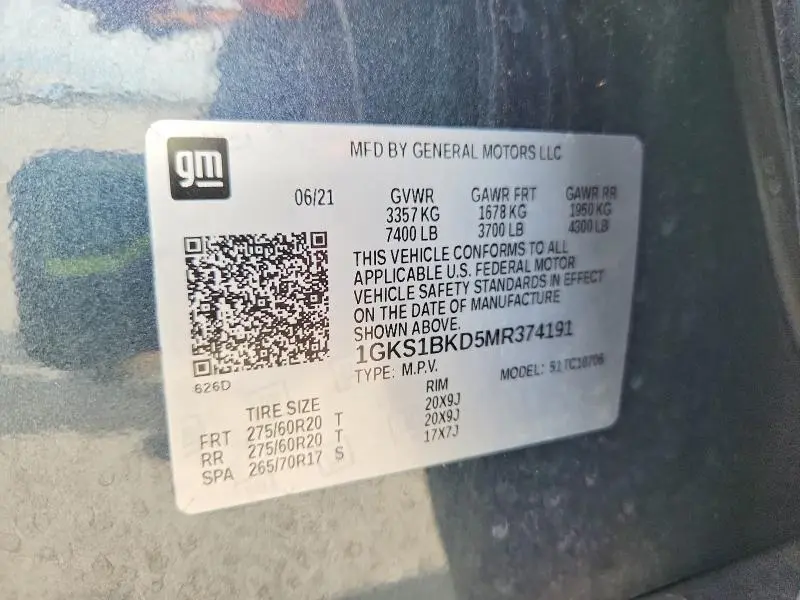 2021 GMC YUKON SLT  