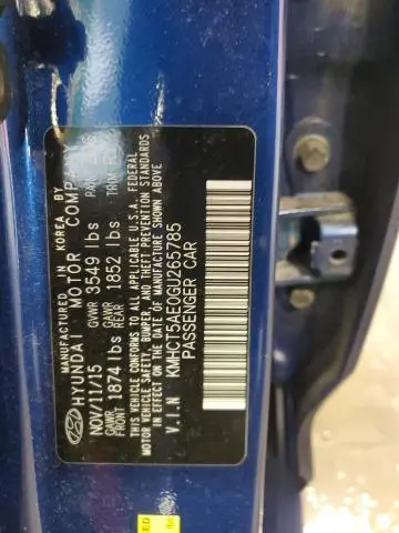 2016 HYUNDAI ACCENT SE  