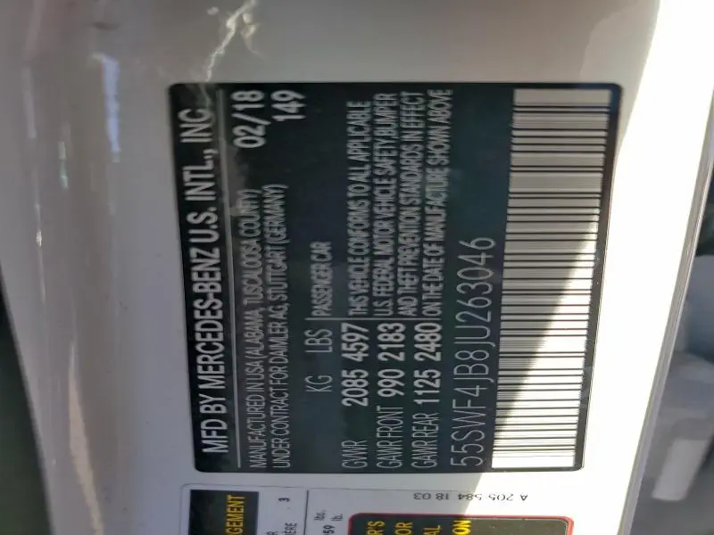 2018 MERCEDES-BENZ C 300  