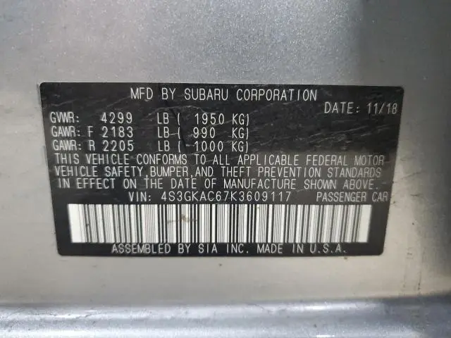 2019 SUBARU IMPREZA PREMIUM  