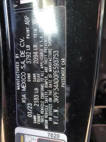 2023 KIA FORTE GT LINE  
