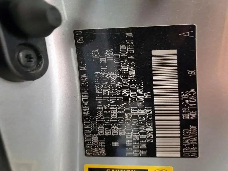 2013 LEXUS RX 350 BASE  