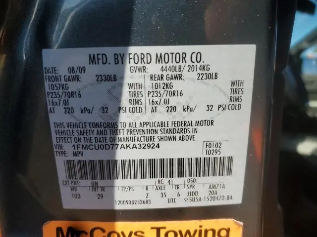 2010 FORD ESCAPE XLT  