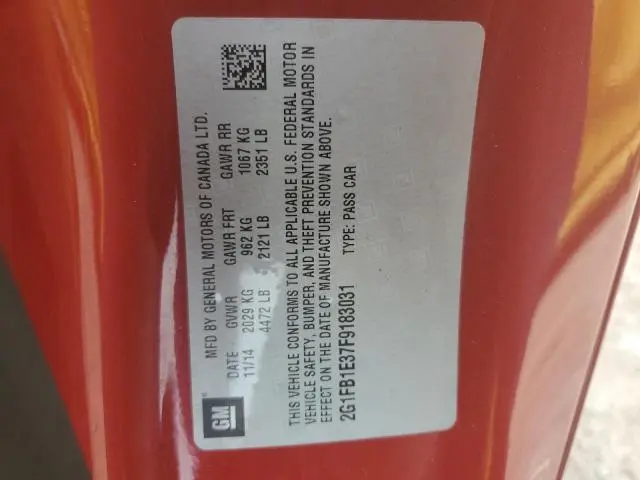 2015 CHEVROLET CAMARO LS  