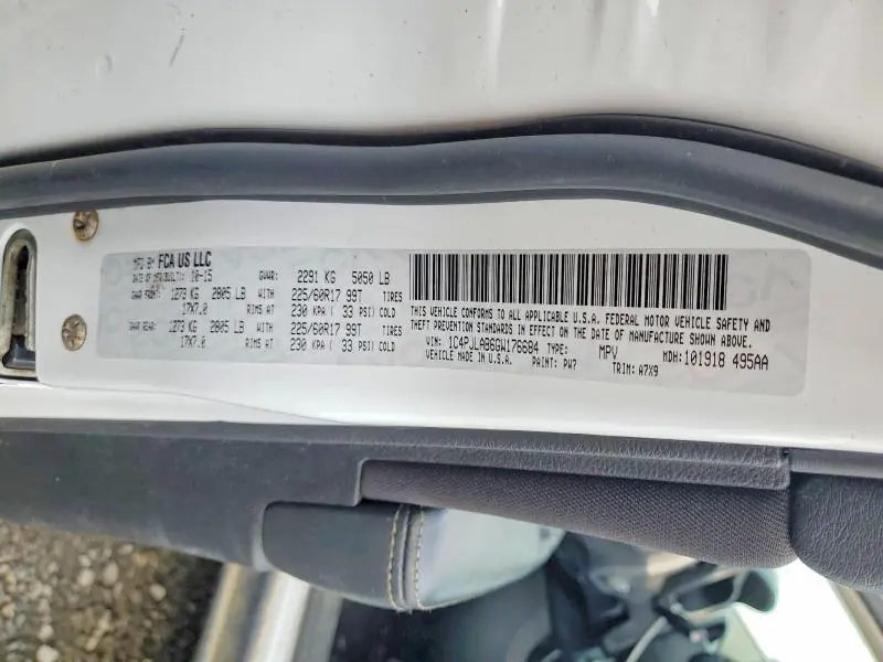 2016 JEEP CHEROKEE SPORT  