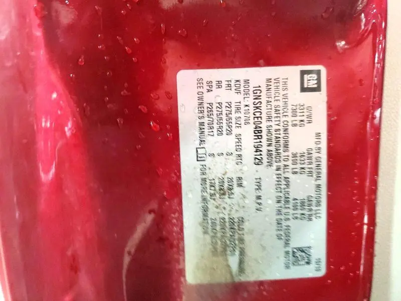 2011 CHEVROLET TAHOE K1500 LTZ  