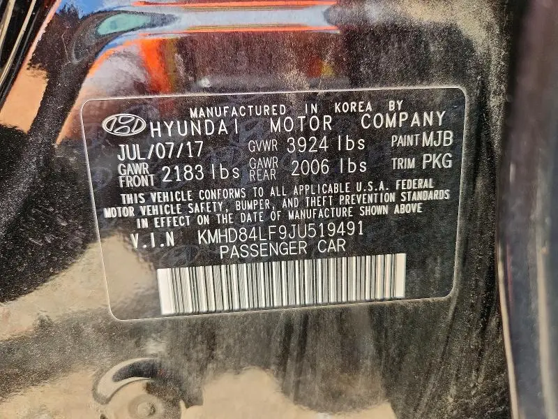 2018 HYUNDAI ELANTRA SEL  