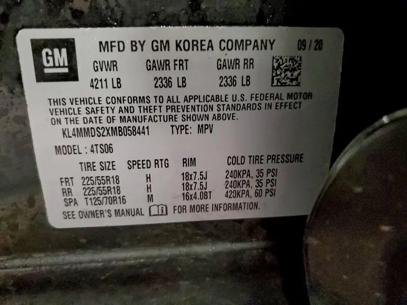 2021 BUICK ENCORE GX SELECT  