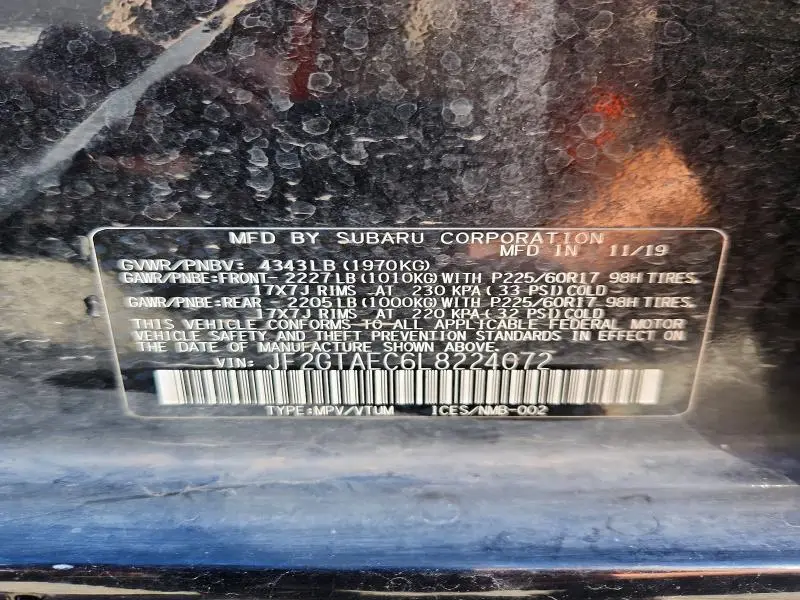 2020 SUBARU CROSSTREK PREMIUM  