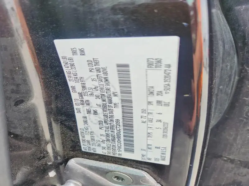 2013 FORD ESCAPE SEL  