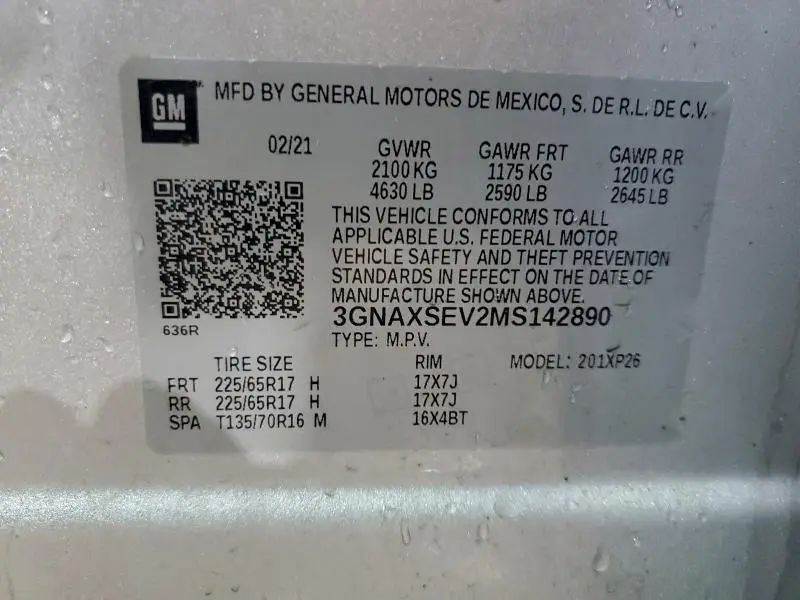 2021 CHEVROLET EQUINOX LS  