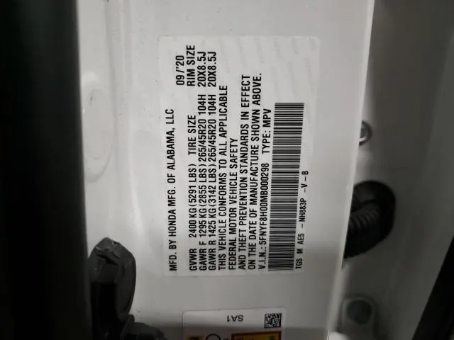 2021 HONDA PASSPORT ELITE  