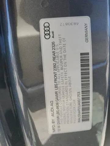 2018 AUDI A5 PREMIUM S LINE  