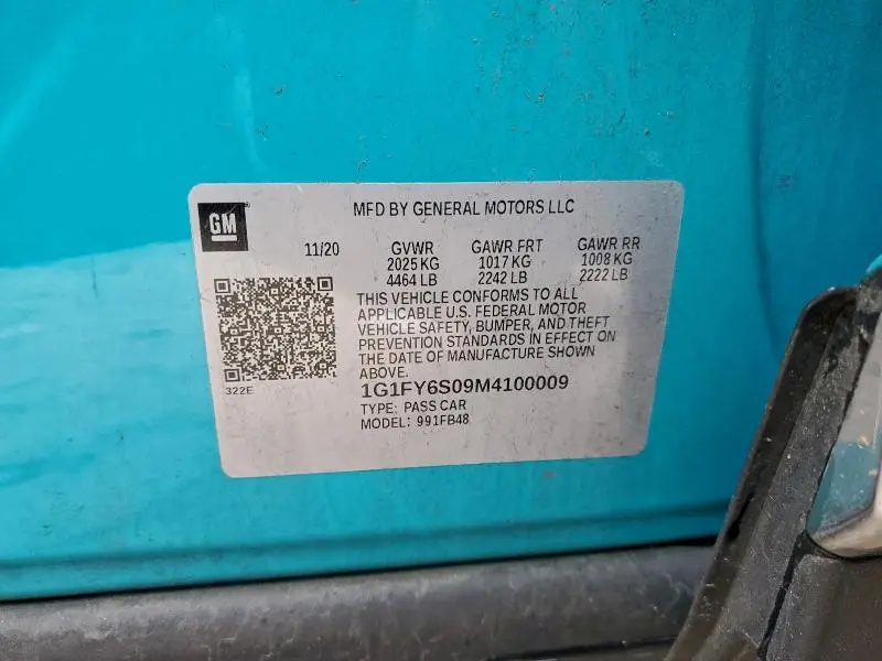 2021 CHEVROLET BOLT EV LT  